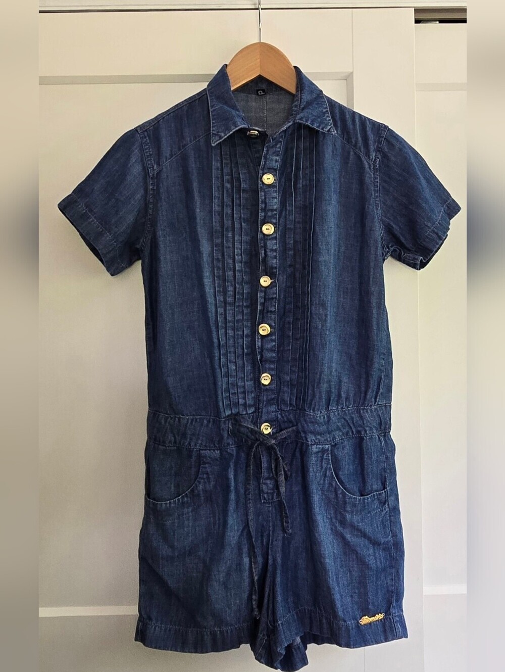 Biometria Jeans Womens Denim Romper, See Pictures For Measurements(no Label)